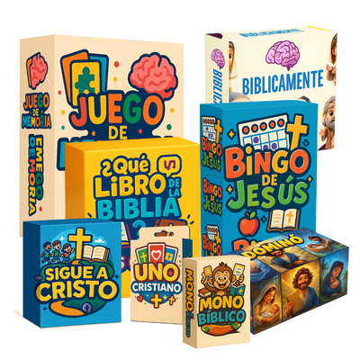 Pack Juegos Bíblicos: 20 Juegos Bíblicos en PDF + Bonos