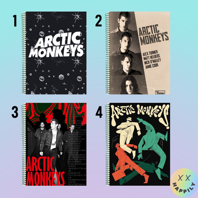 Cuadernos Artic Monkeys (VARIOS MODELOS)