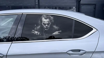 Adhesivo para ventana de coche con visión unidireccional