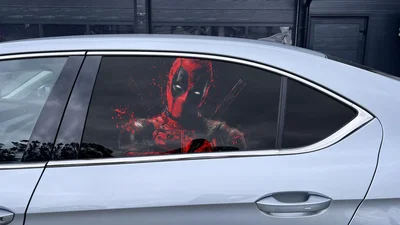 Adhesivo para ventana de coche con visión unidireccional