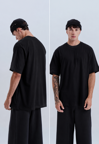 Remera Over Negra Valker