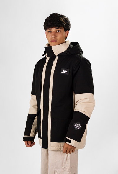 Campera De Nieve Ocn H Snow Importado Negro Beige