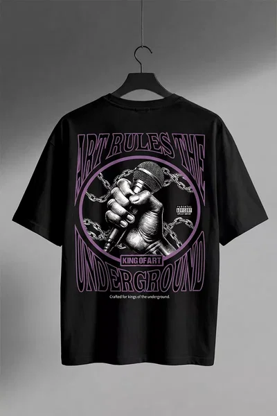 Remera King Of Art Urban Shirt Negro