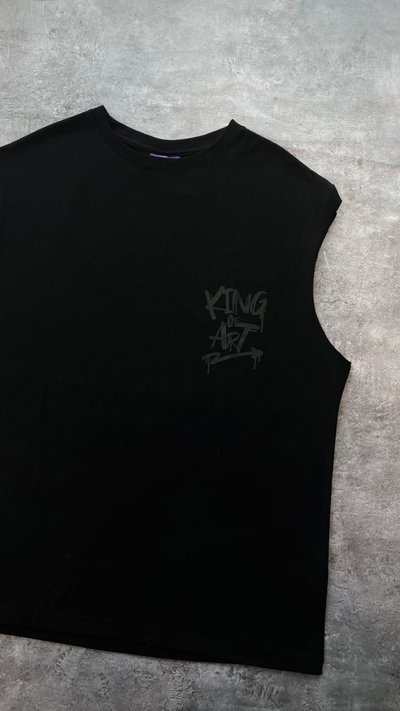 Musculosa Dalton King of art negra
