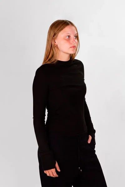 Remera manga larga LONG SLEEVE negro