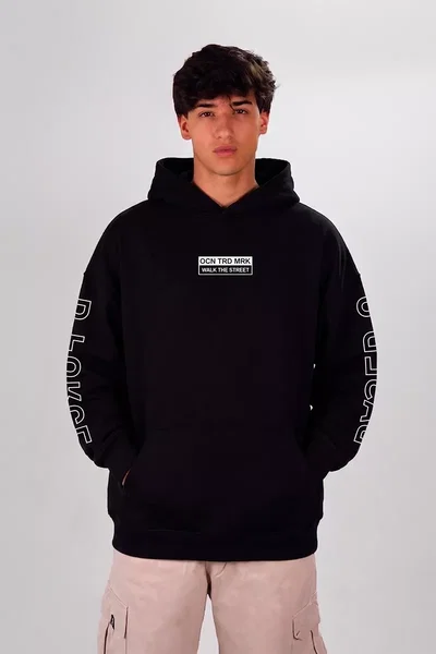 Buzo Ocn Urban Print Negro