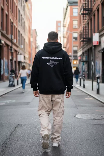 Buzo Ocn Canguro Original Negro