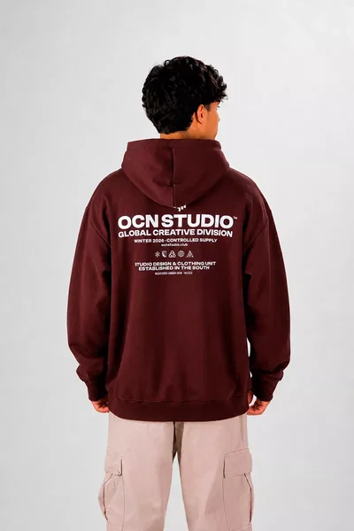 BUZO CANGURO ORIGINAL BORDO