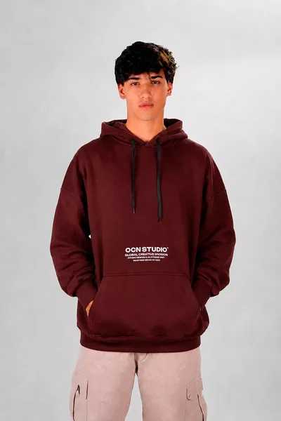 BUZO CANGURO ORIGINAL BORDO