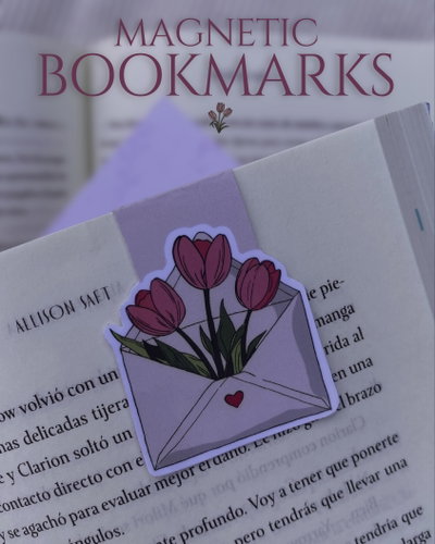 TULIPANES 🌷 - MARCAPÁGINAS MAGNETICOS