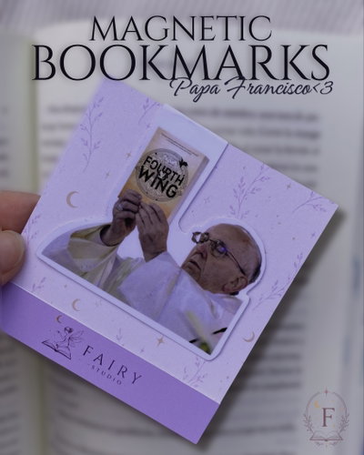 PAPA FRANCISCO🤍 - MARCAPÁGINAS MAGNETICOS