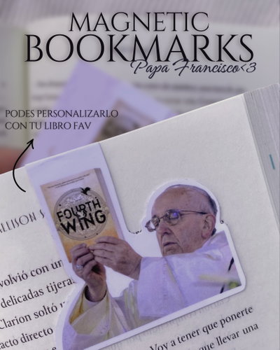 PAPA FRANCISCO🤍 - MARCAPÁGINAS MAGNETICOS
