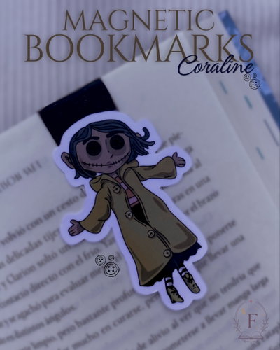 CORALINE🖤🪡 - MARCAPÁGINAS MAGNETICOS