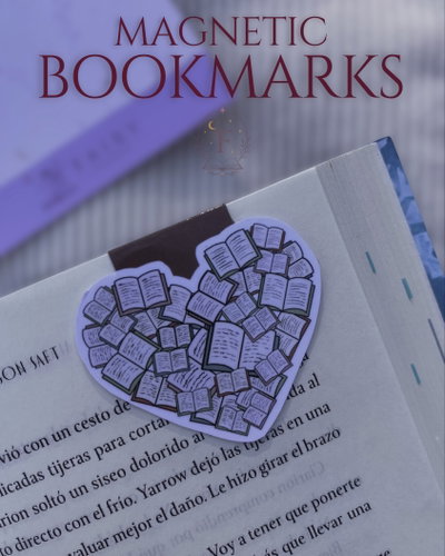 LIBRITO CORAZÓN 📖💘 - MARCAPÁGINAS MAGNETICOS