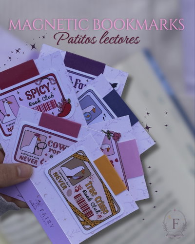 PATITOS LECTORES 🐥🌸 - MARCAPÁGINAS MAGNETICOS 