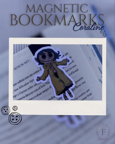 CORALINE🖤🪡 - MARCAPÁGINAS MAGNETICOS