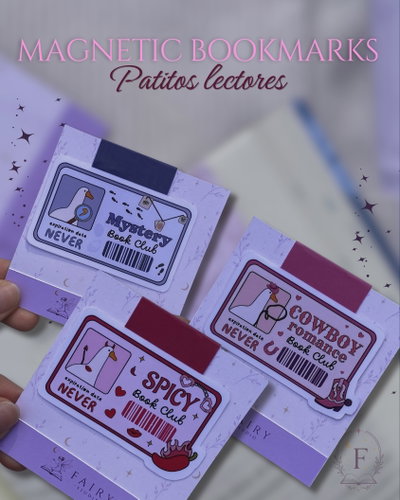 PATITOS LECTORES 🐥🌸 - MARCAPÁGINAS MAGNETICOS 