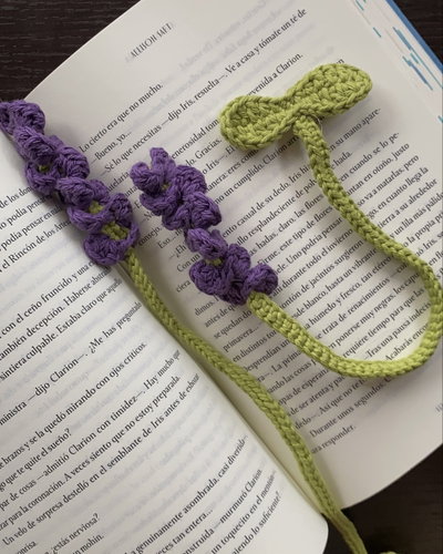 Lavandas 🪻 Marcapáginas a Crochet - PREVENTA