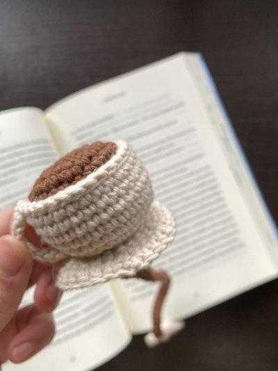 Tacita de Café ☕️ Marcapáginas a Crochet- PREVENTA 