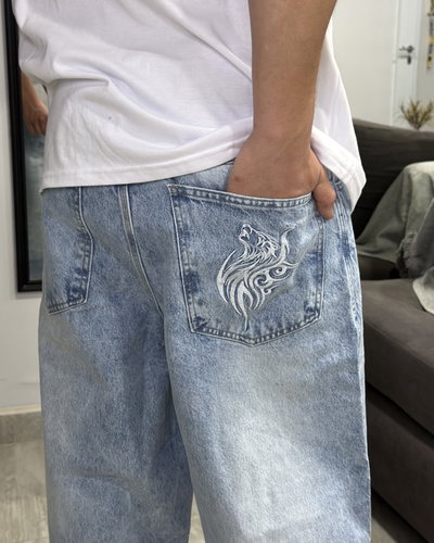 Jogging baggy bordado