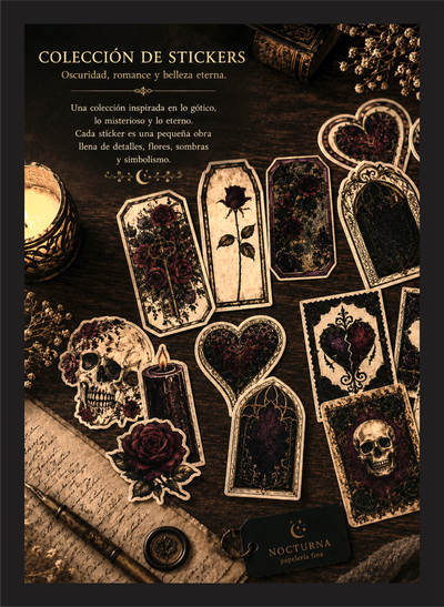 Sticker Pack Gótico Carmesí #7