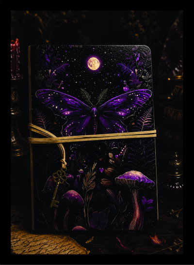 Cuaderno Artesanal Nómada A5 N003 Polilla Lunar