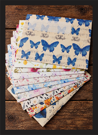 Sobres Postales Ilustrados - "Correspondencia Surtida" -  Pack x10
