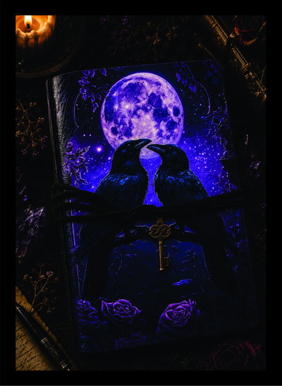 Cuaderno Artesanal Nómada A5 N005 Cuervos de La Media Noche