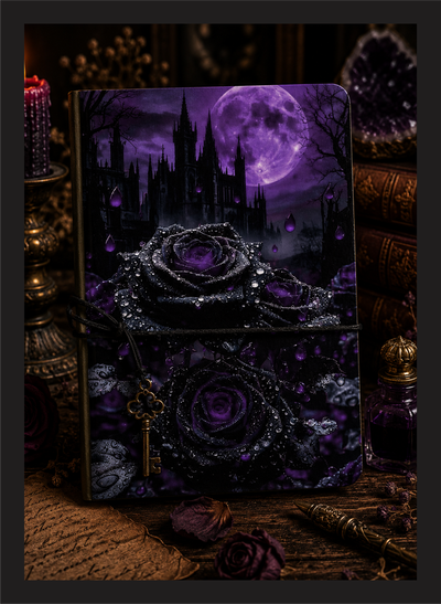Cuaderno Artesanal Nómada A5 N013 Rosa Nocturna