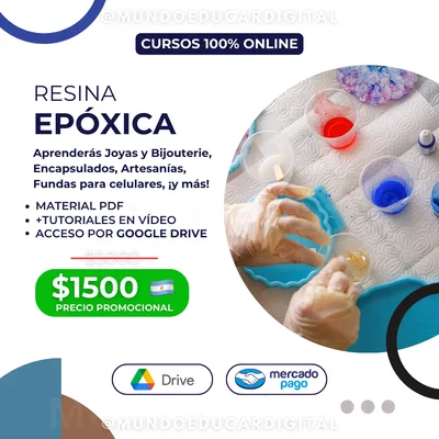 SUPER MEGA CURSO – RESINA EPÓXICA (MATERIAL DIGITAL)