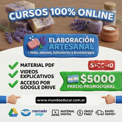 SUPER MEGA CURSO – ELABORACIÓN ARTESANAL (MATERIAL DIGITAL)