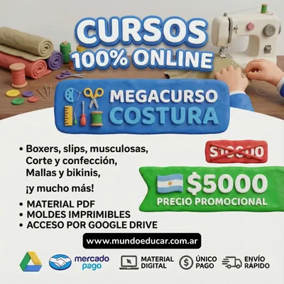 SUPER MEGA CURSO – COSTURA (MATERIAL DIGITAL)