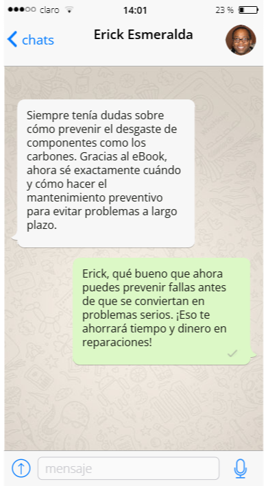 Testimonio por WhatsApp 3