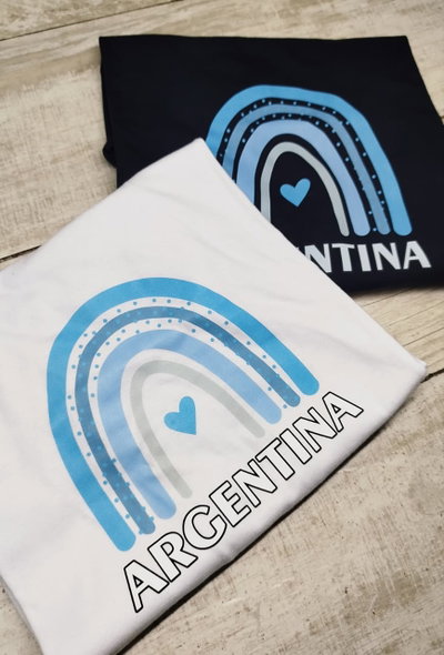 REMERA ARGENTINA ARCOIRIS