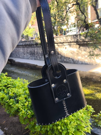Matera cuero premium ovalada