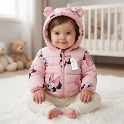 Campera Puffer Minnie pink