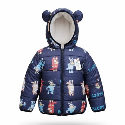 Campera Puffer Azul oscuro Bluey