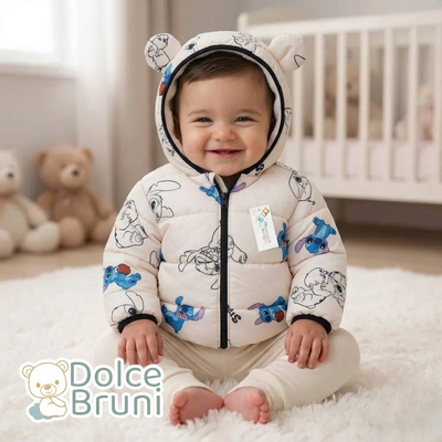 Campera Puffer Crema stitch