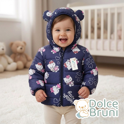 Campera Puffer Kitty blue
