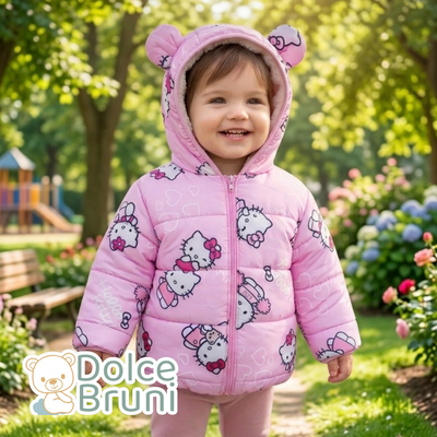 Campera Puffer Rosa kitty