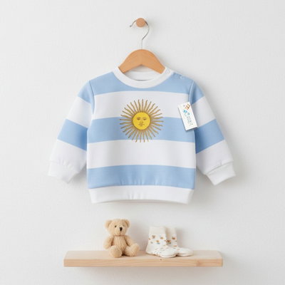 Buzo Darlon Argentina - Estampa Sol DTF
