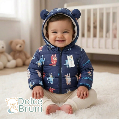 Campera Puffer Azul oscuro Bluey