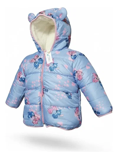 Campera Puffer Stitch Celeste