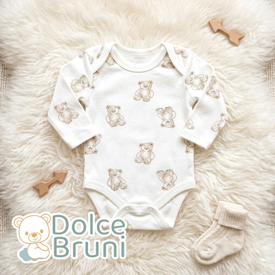 Body Teddy Manga Larga Beige