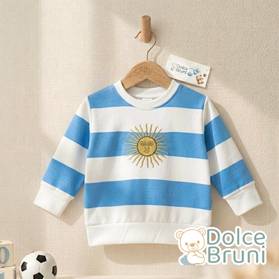 Buzo Darlon Argentina - Sol Bordado Dorado