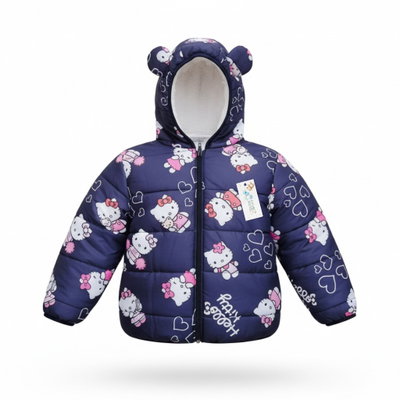 Campera Puffer Kitty blue