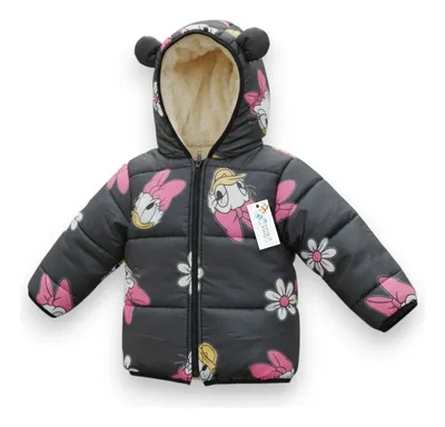 Campera Puffer Negra Daisy