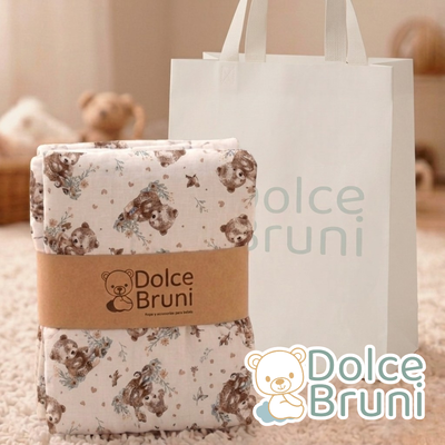 Manta Gabardina & Corderito- Beige osito bebe