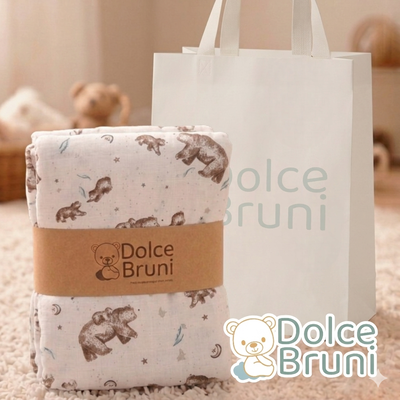 Manta Gabardina & Corderito- Beige mama y osito
