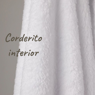 Manta Gabardina & Corderito- Rosa Panda